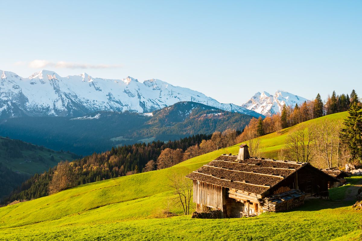 Leukerbad bajo la nieve